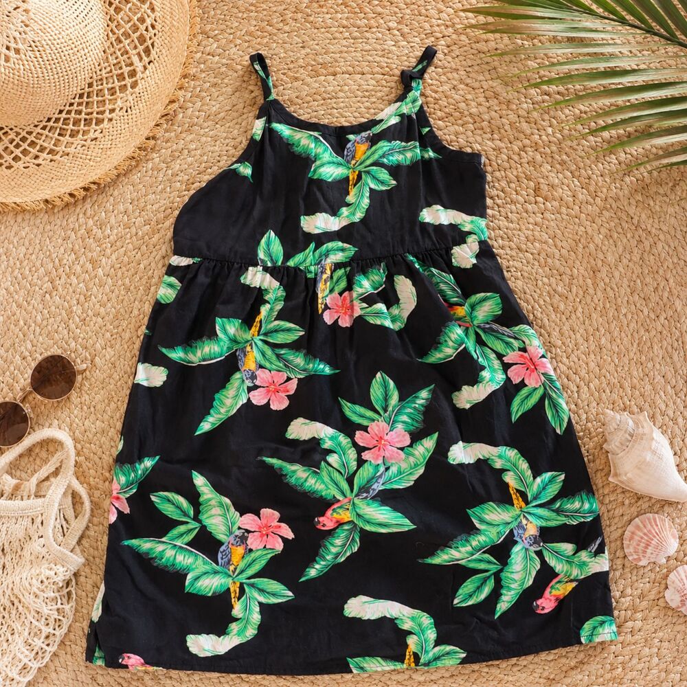 Old Navy Girl's Tropical Dress - Size 8 Cruise attire tropical vacation dress